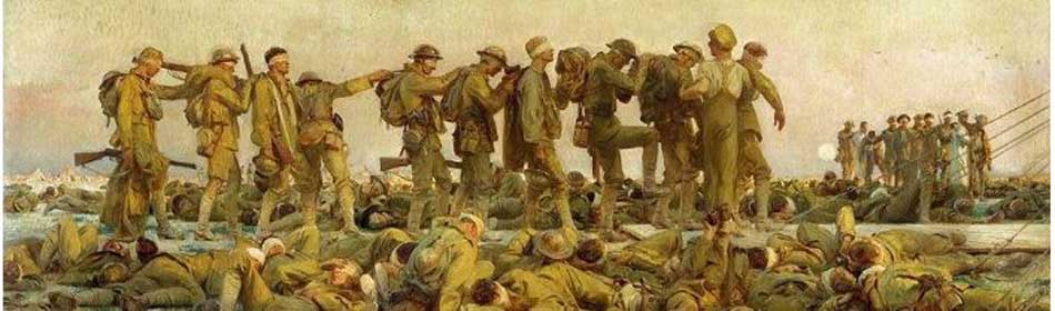 John Singer Sargent - Gassed, 1918 - Oil on canvas - (on display at Imperial War Museum, London, UK) in the Perkasie, Bucks County PA area